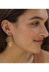 Areca Palm Drop Earrings