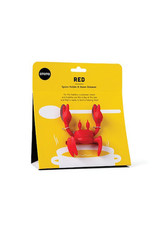 Crab Utensil Holder and Steam Releaser - Red