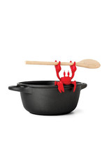 Crab Utensil Holder and Steam Releaser - Red