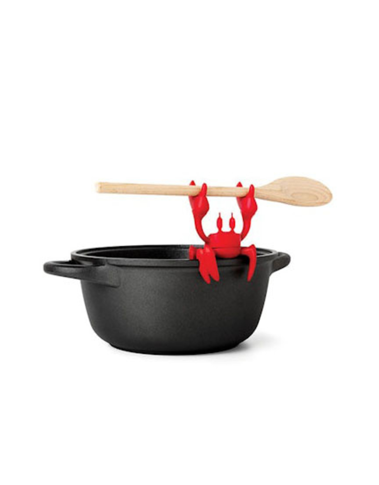 Crab Utensil Holder and Steam Releaser - Red