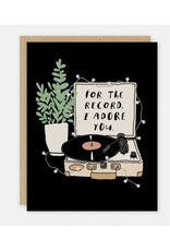 Adore You Record Greeting Card