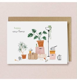 Happy New Home Boxes Greeting Card