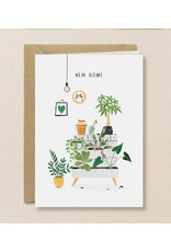 New Home Repotting Furniture Greeting Card