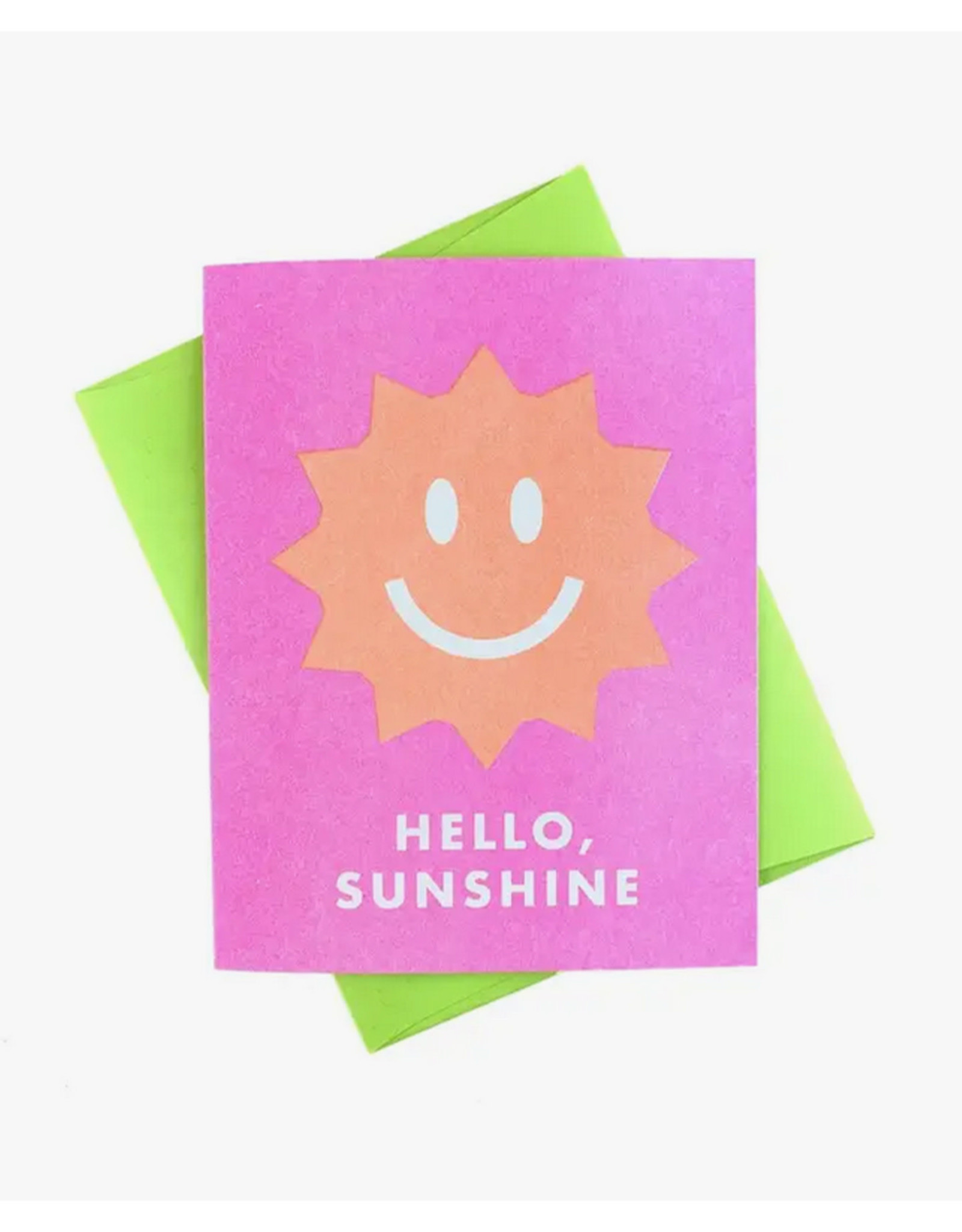 Hello, Sunshine - Risograph Greeting Card