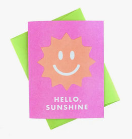 Hello, Sunshine - Risograph Greeting Card