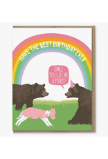Best Birthday Pony Greeting Card