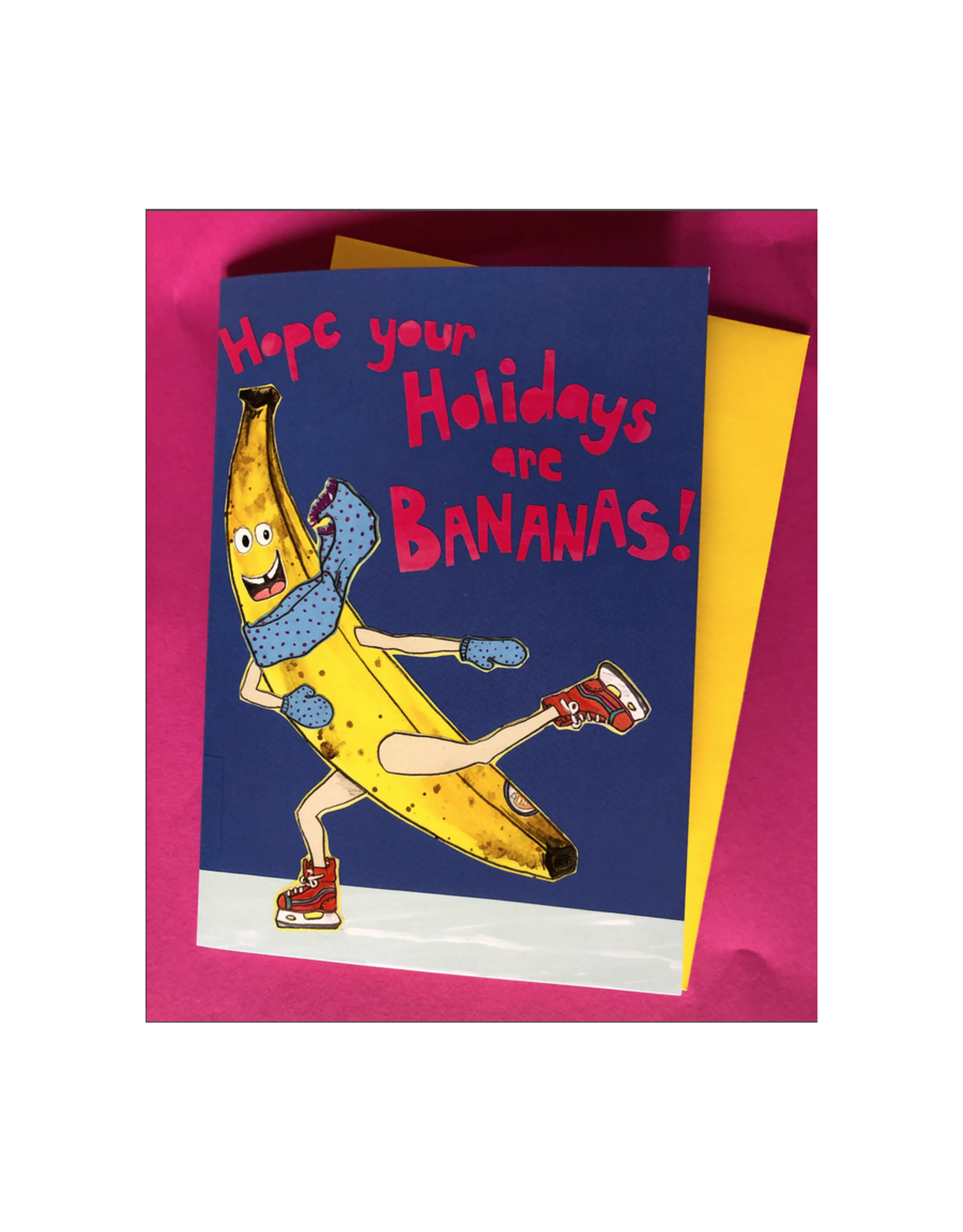 Holiday Bananas Greeting Card
