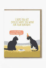 Organic Mouse Birthday Greeting Card