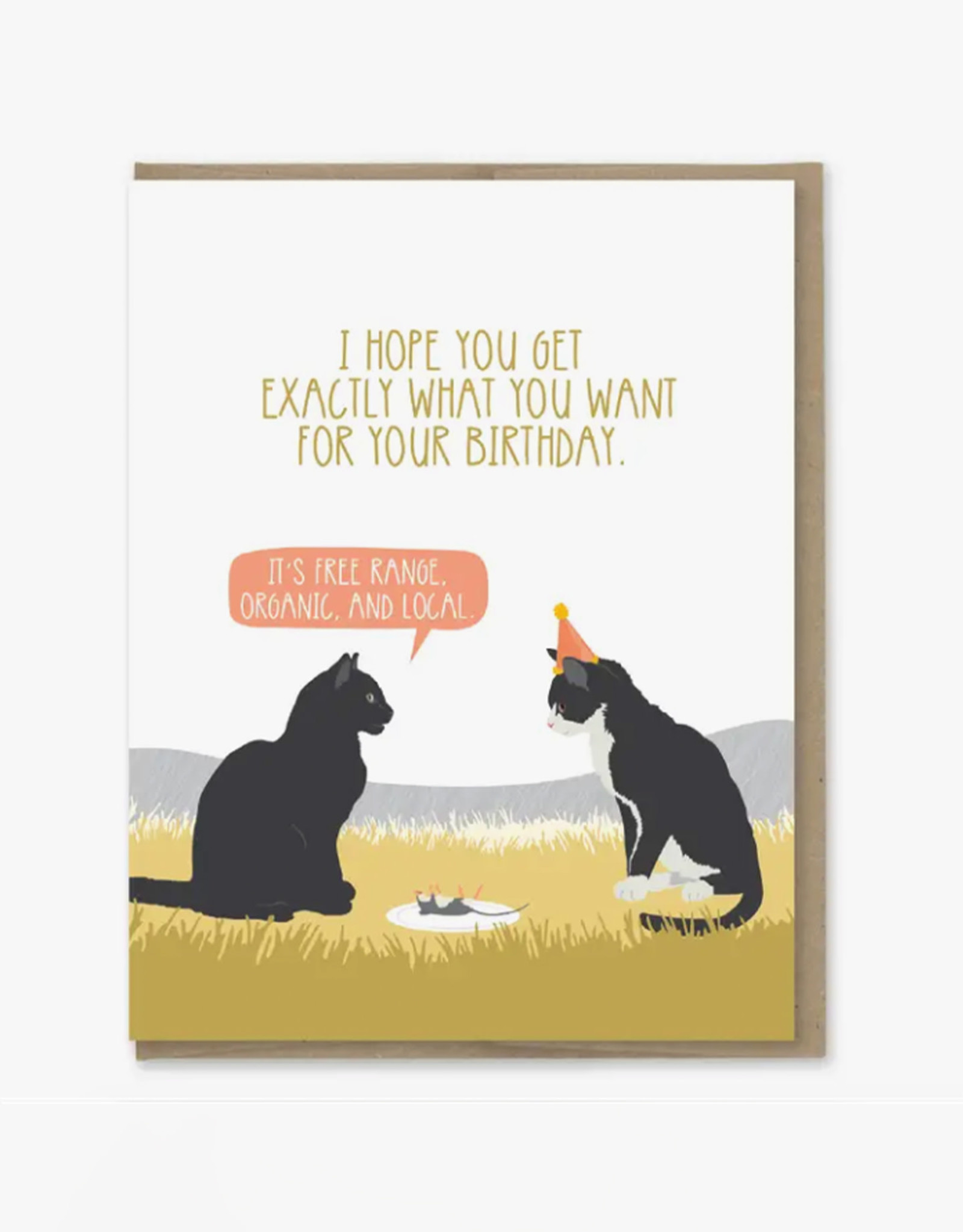 Organic Mouse Birthday Greeting Card