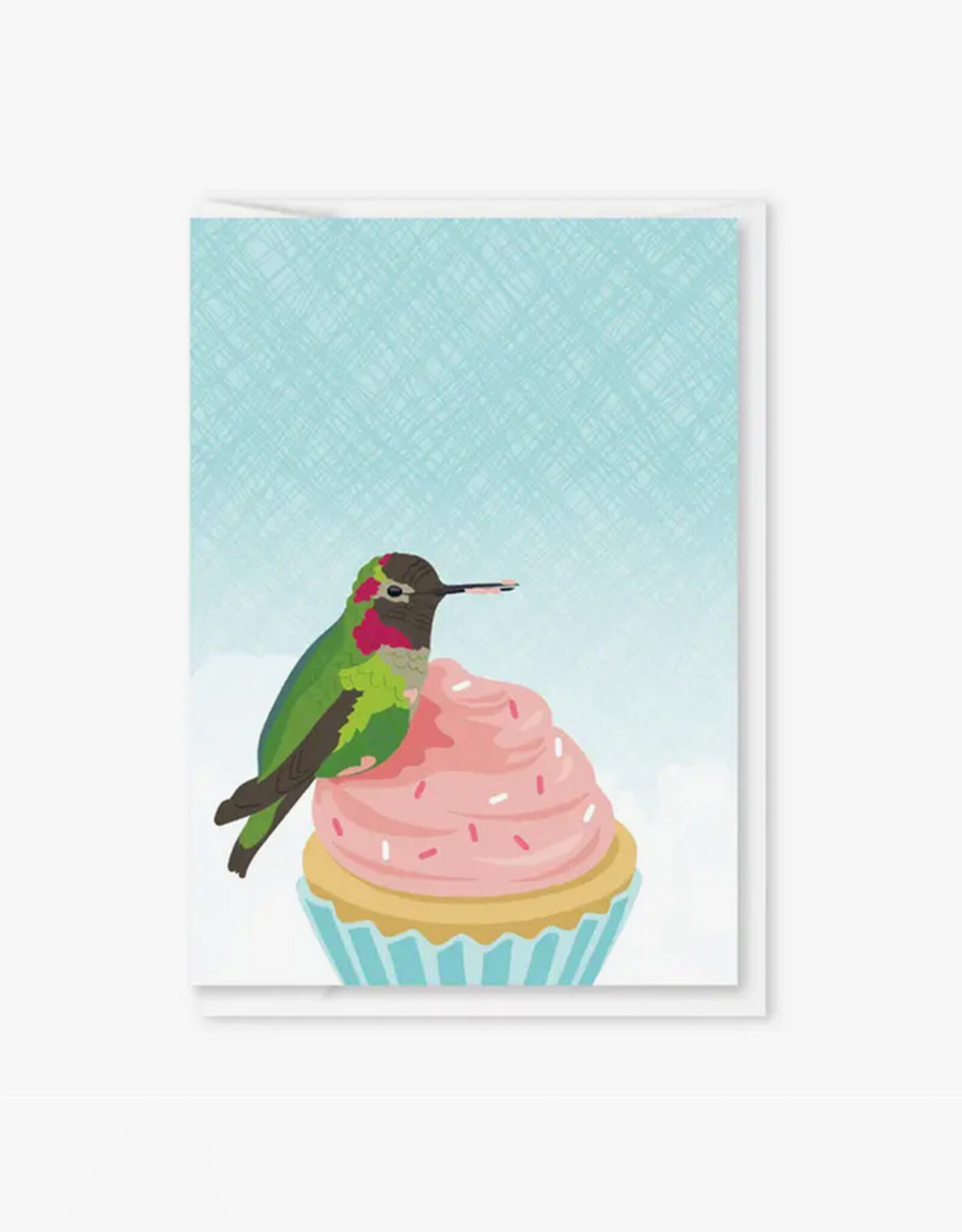 Hummingbird Cupcake Mini Card