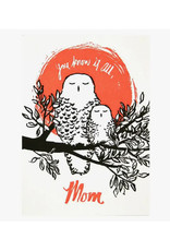 Mom Owl Mother's Day Greeting Card