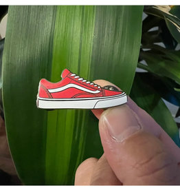 Vans Old Skool Red Enamel Pin