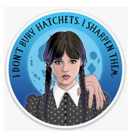 Wednesday Addams Hatchet Sticker