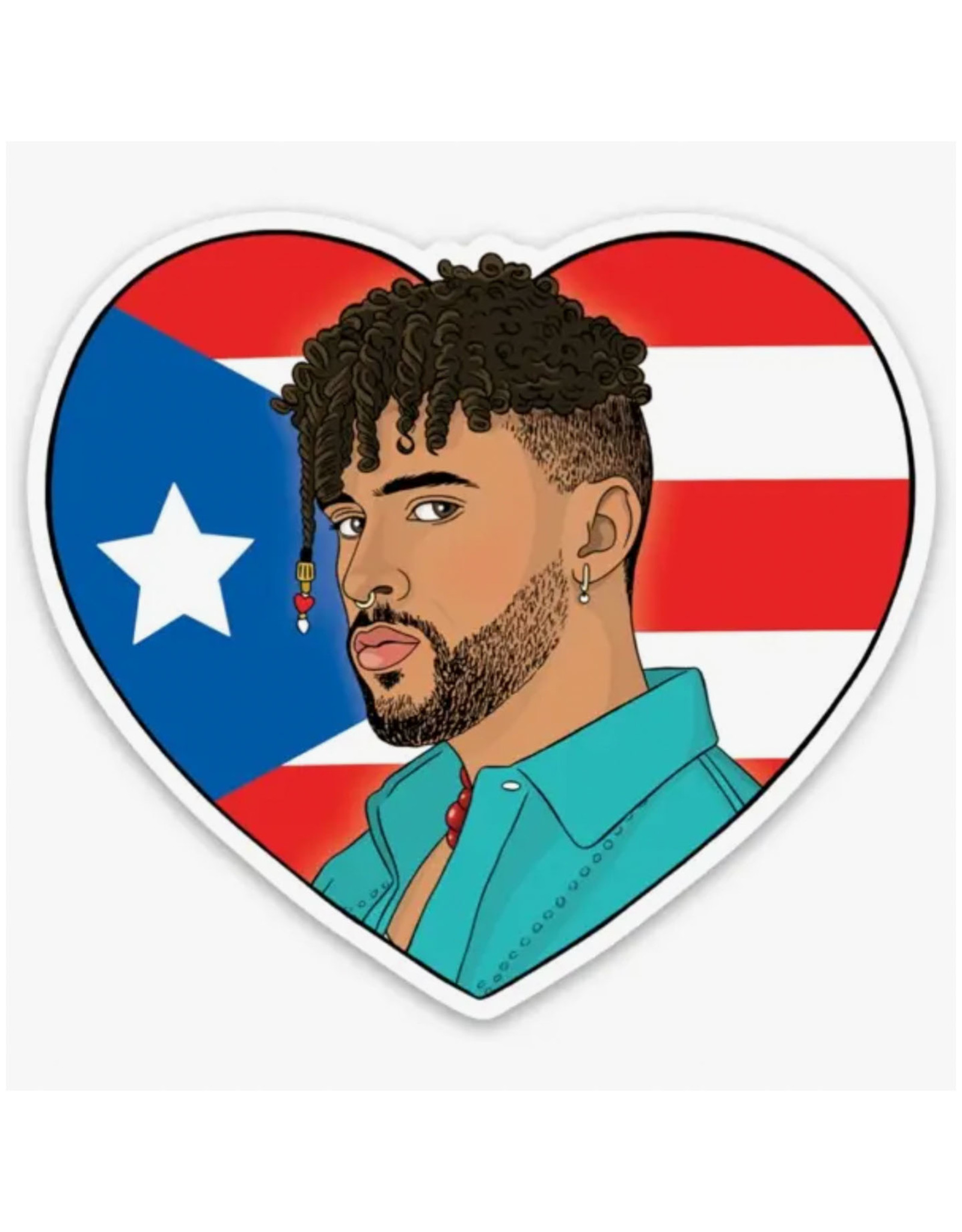 Bad Bunny Heart Sticker