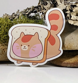 Toast Kitty Sticker