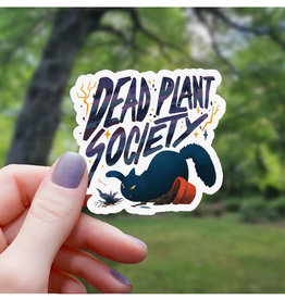 Dead Plant Society Cat Sticker