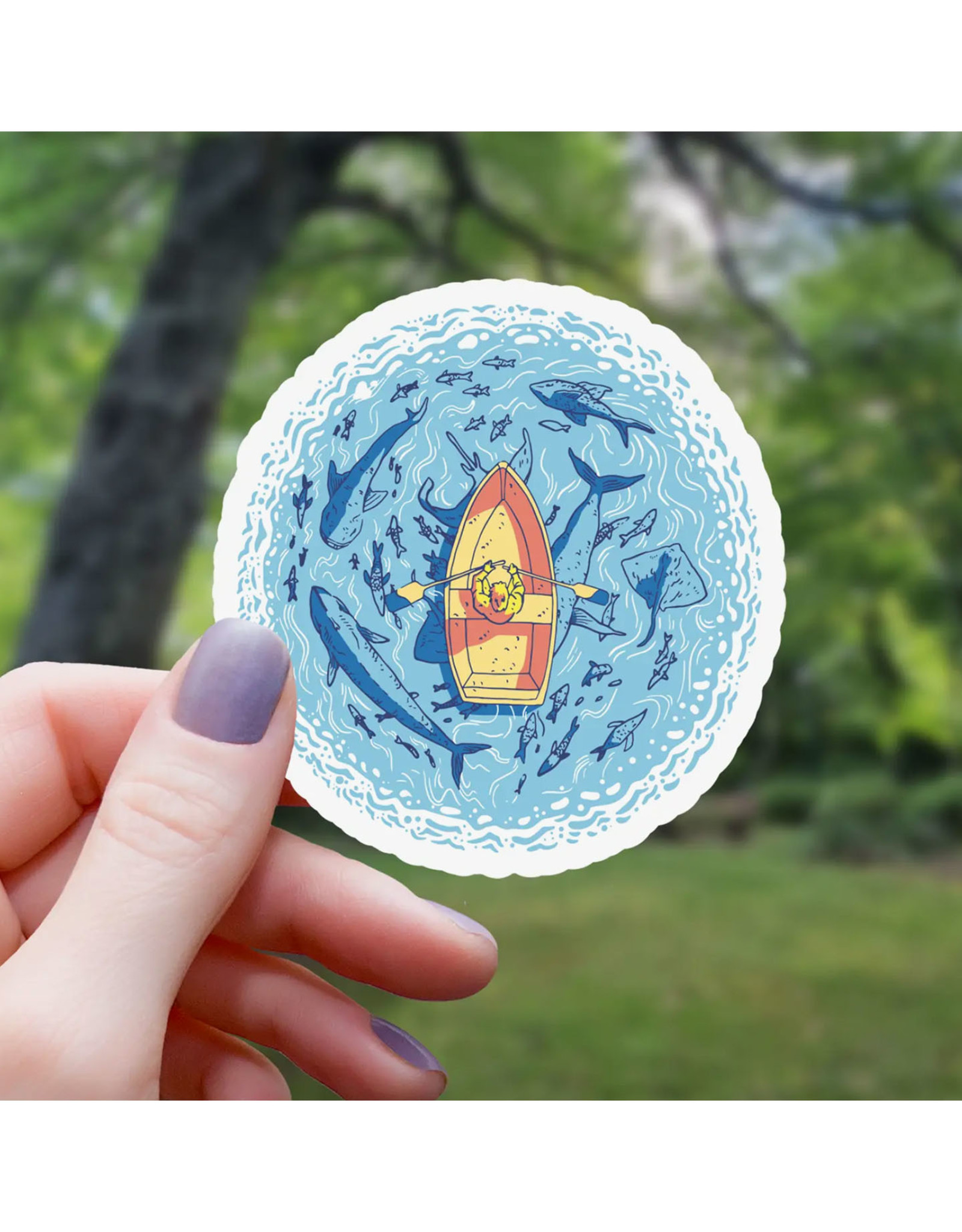 Shark Infested Waters Sticker