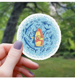 Shark Infested Waters Sticker