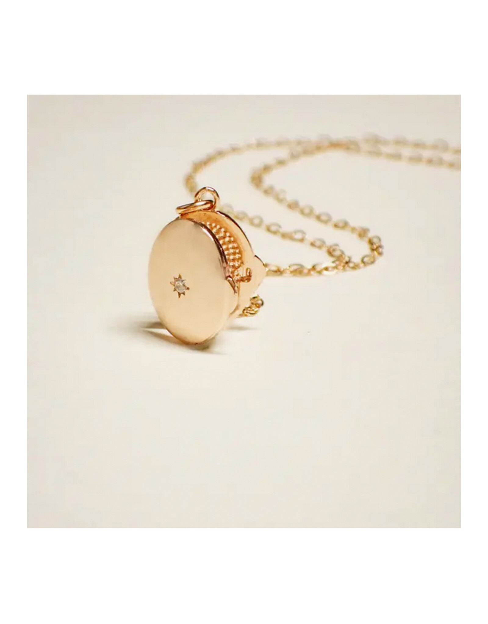 Locket Necklace- Gold