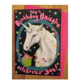 Celebration Unicorn Birthday Greeting Card