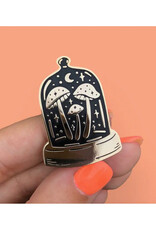 Bell-Jar Midnight Mushrooms Enamel Pin