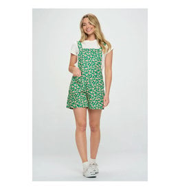 Daisy Floral Print Overalls