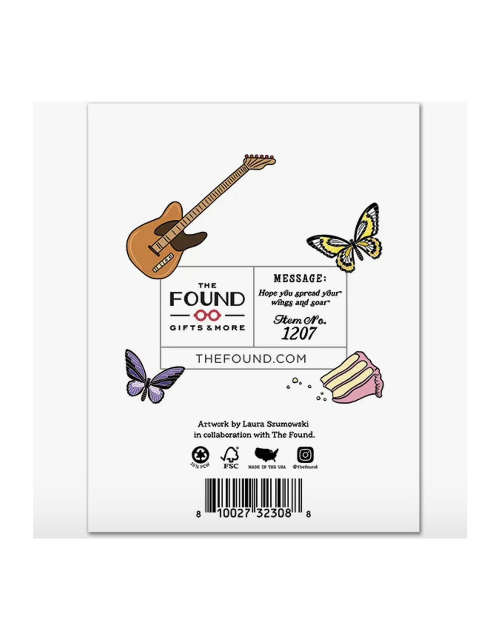 Happy Birthday Dolly Butterfly Greeting Card