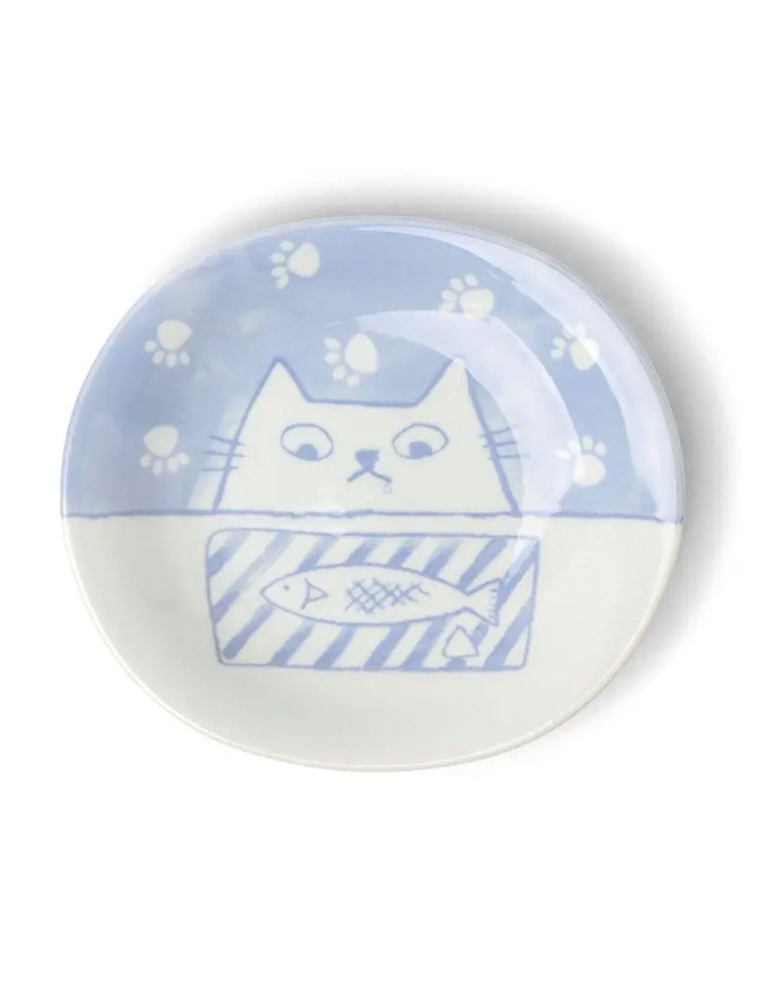 Oval Cat and Fish Plate 6.25"