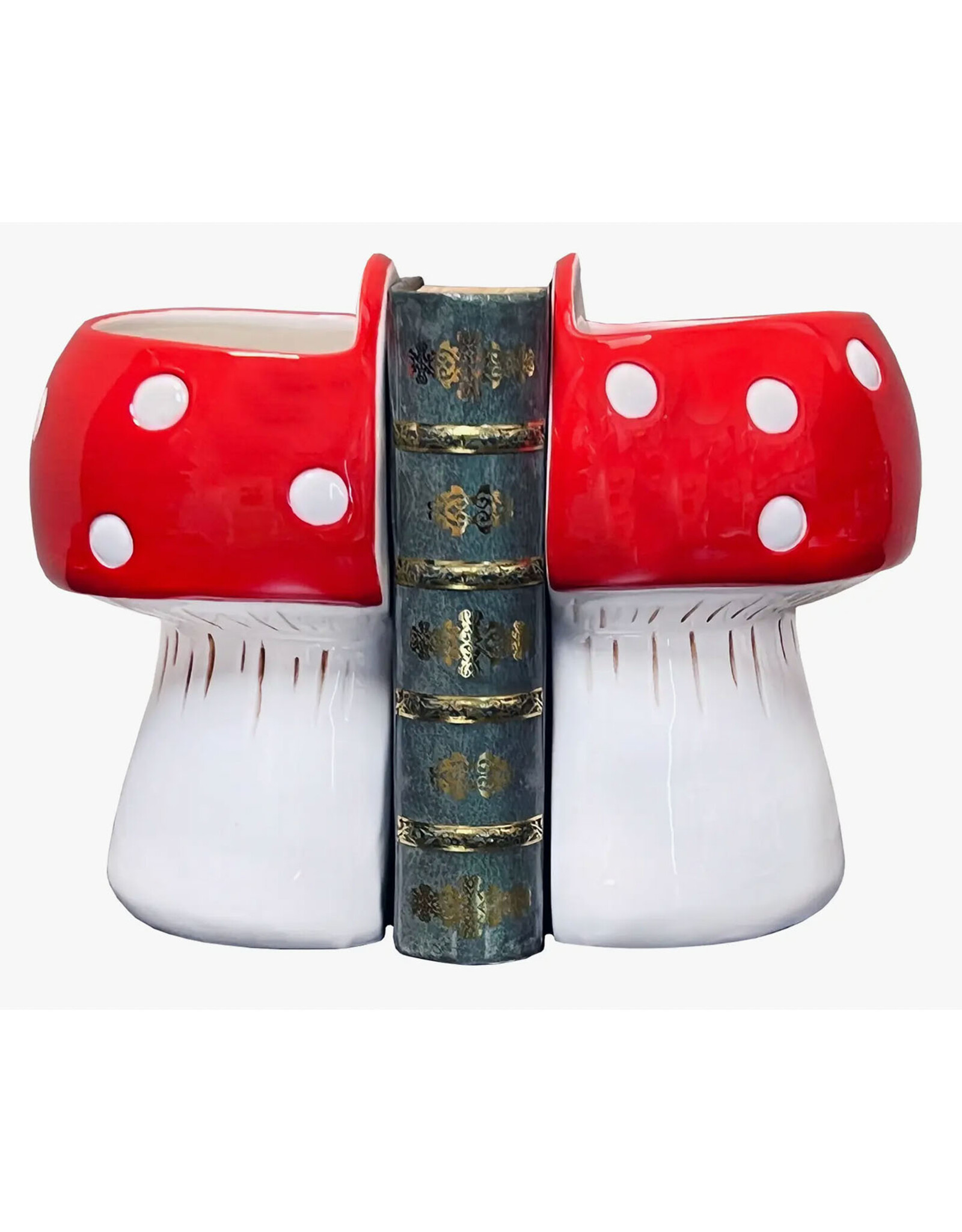 Mushroom Bookend Planters