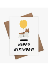 Happy Birthday Corgi Greeting Card