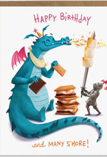 Happy Birthday & Many Smore Dragon Greeting Card