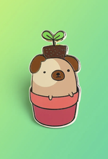 Sprout the Pug Enamel Pin
