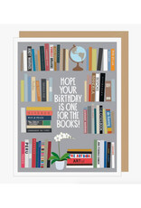 Bookshelf Birthday Greeting Card