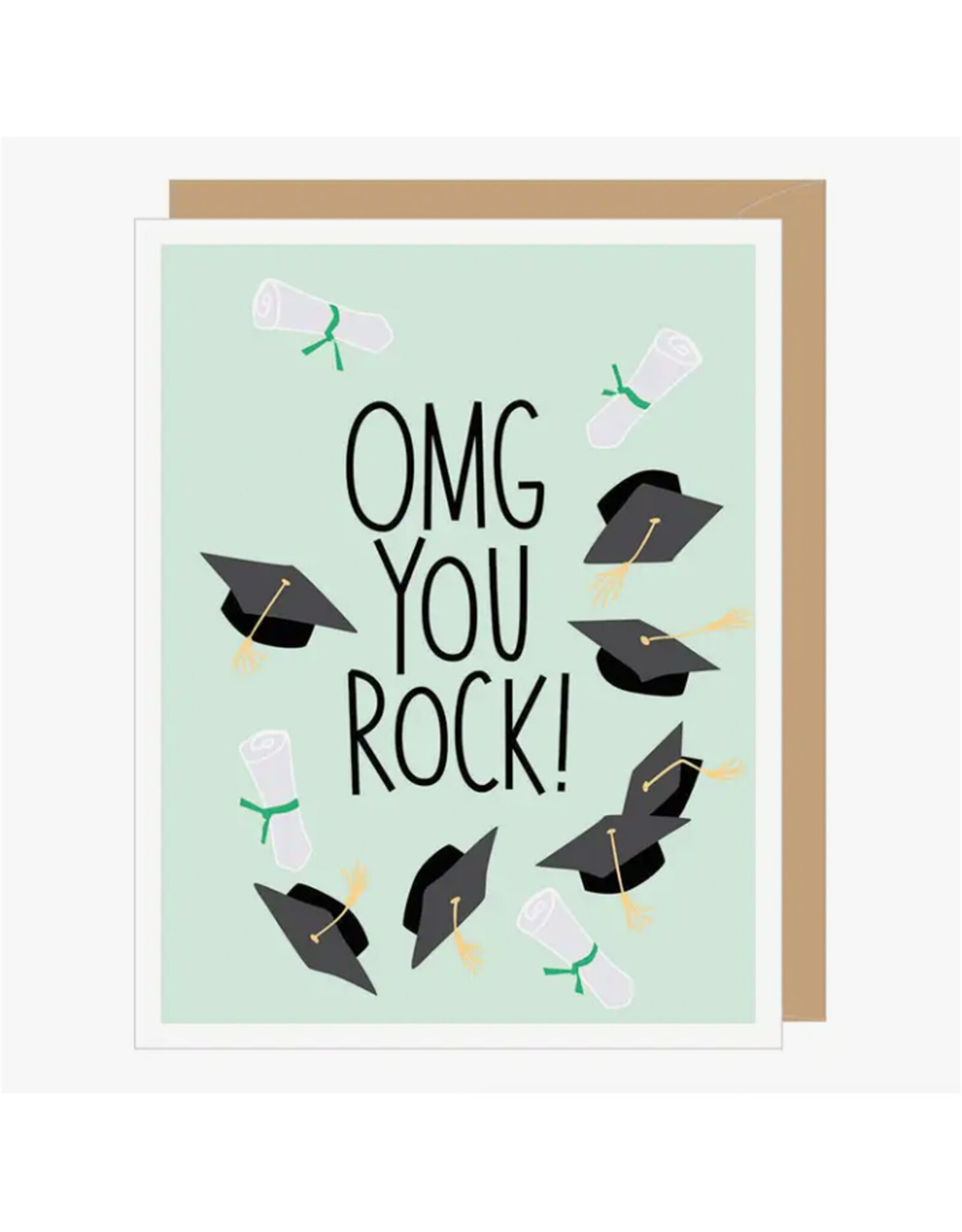 OMG You Rock! Grad Greeting Card