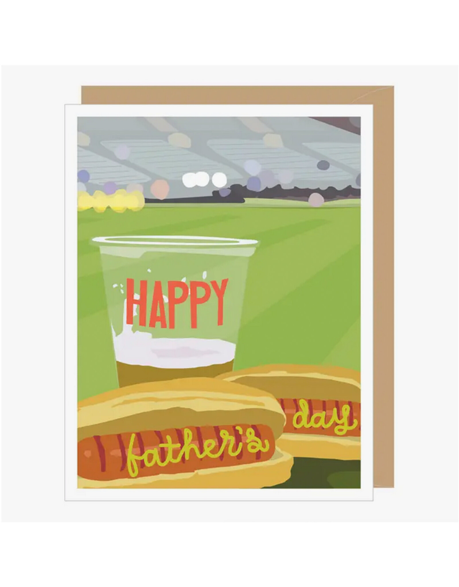 Beer and Hot Dogs Father's Day Card