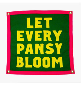 Let Every Pansy Bloom Camp Flag