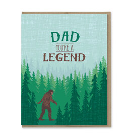 Dad You're a Legend (Big Foot) Greeting Card
