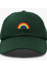 Rainbow Dad Hat - Forest Green