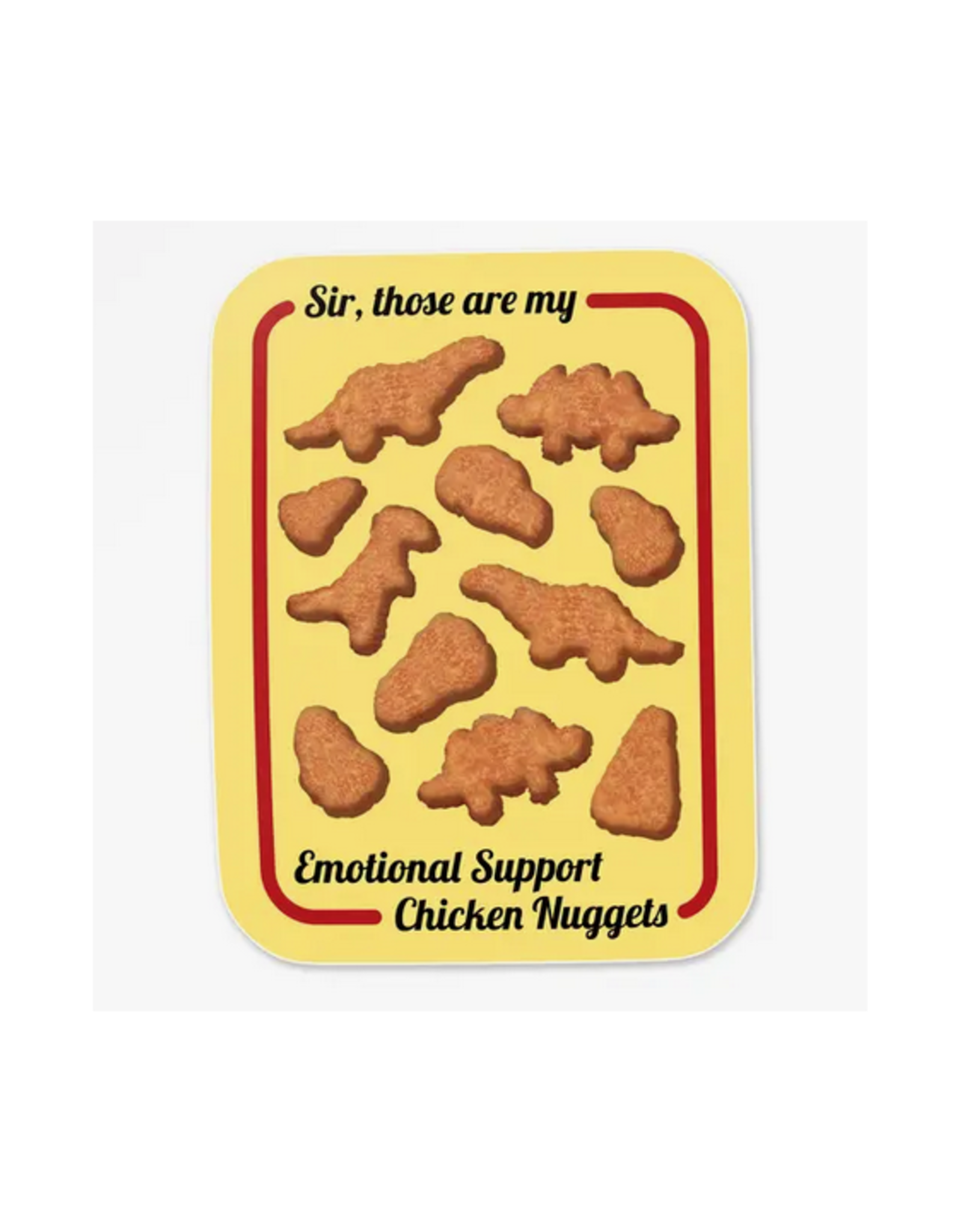 Emotional Support Nuggets Sticker
