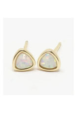 Triangle Opalite Stud Earrings