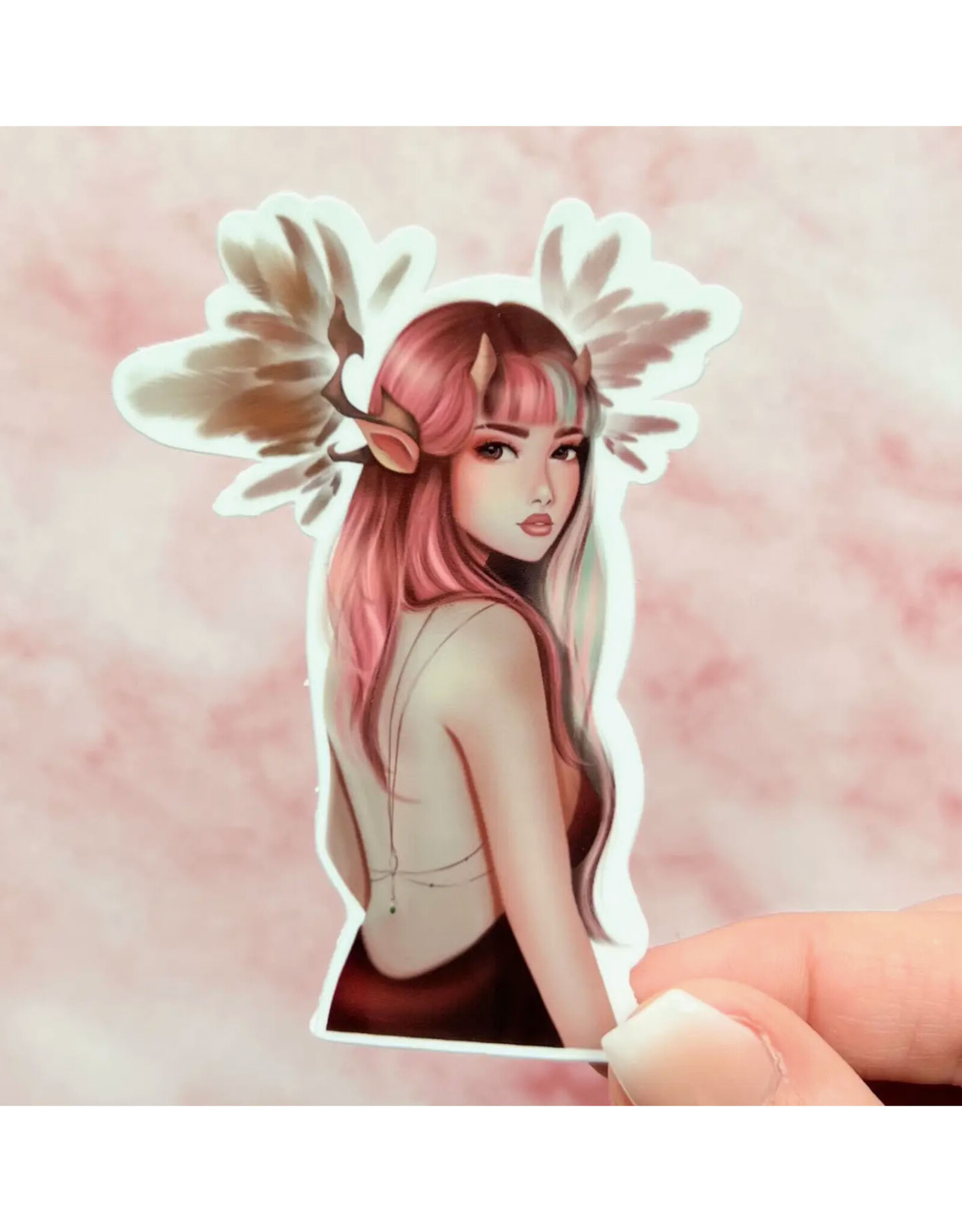 Elf Girl Vinyl Sticker