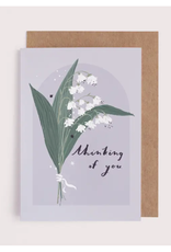 Thinking Of You Lily of the Valley Greeting Card