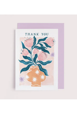 Thank You Floral Vase Greeting Card