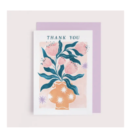 Thank You Floral Vase Greeting Card