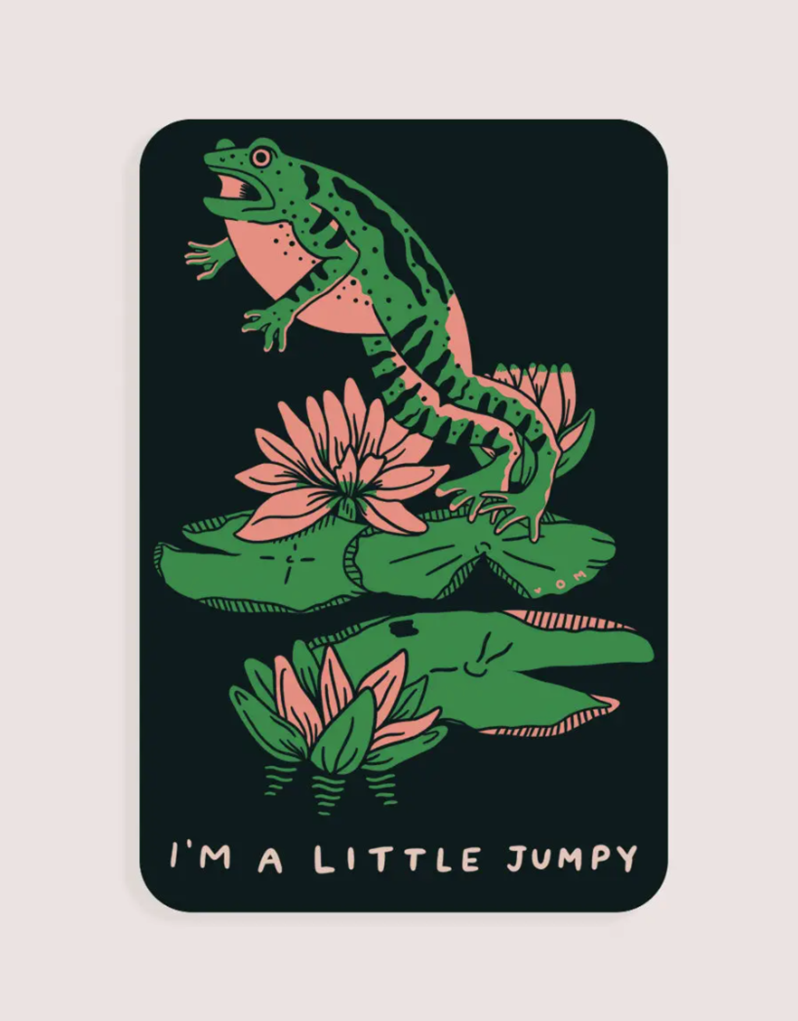 Jumpy Frog Vinyl Sticker