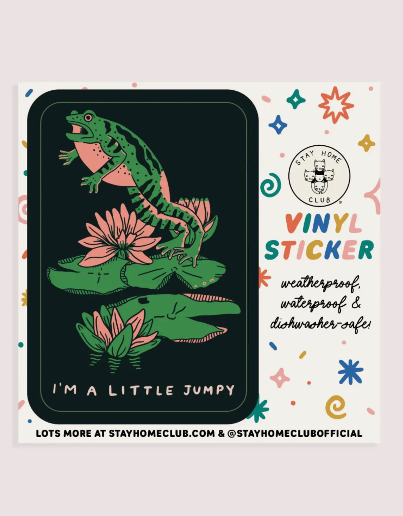 Jumpy Frog Vinyl Sticker