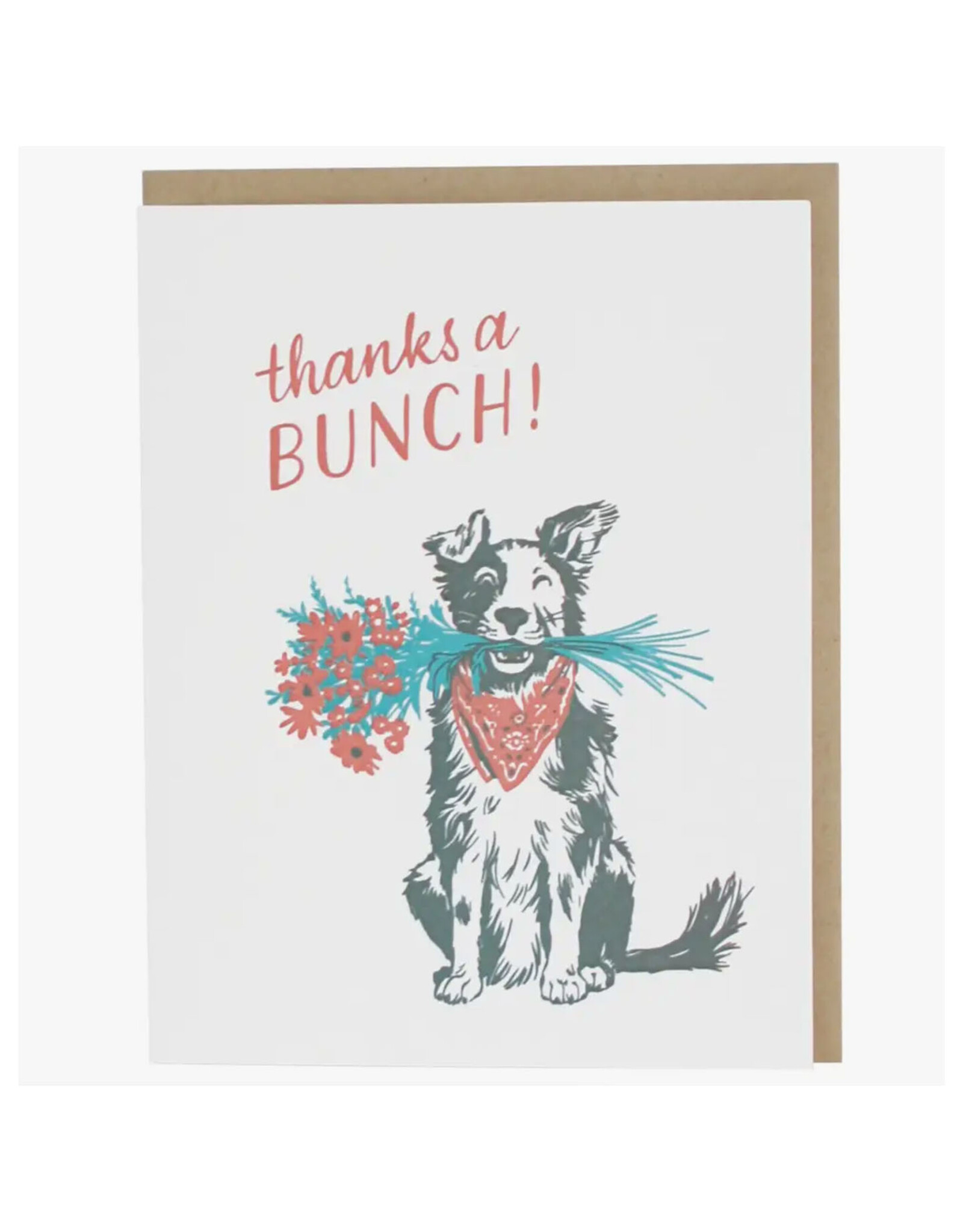 Border Collie Thank You Greeting Card