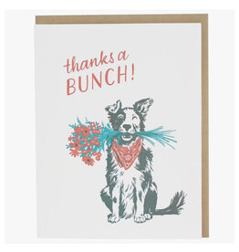 Border Collie Thank You Greeting Card