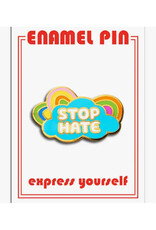 Stop Hate Cloud Enamel Pin
