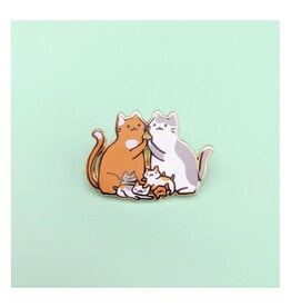 Cat Family Enamel Pin